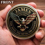 250th Anniversary Eagle The Man The Myth The Legend Ver 2 Custom Name Printed Commemorative Coin