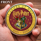 Harry Potter 25th Years Of Magic Printed Commemorative Coin