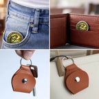 Keep It Reel Printed Commemorative Coin With Pocket Hug Leather Keychain