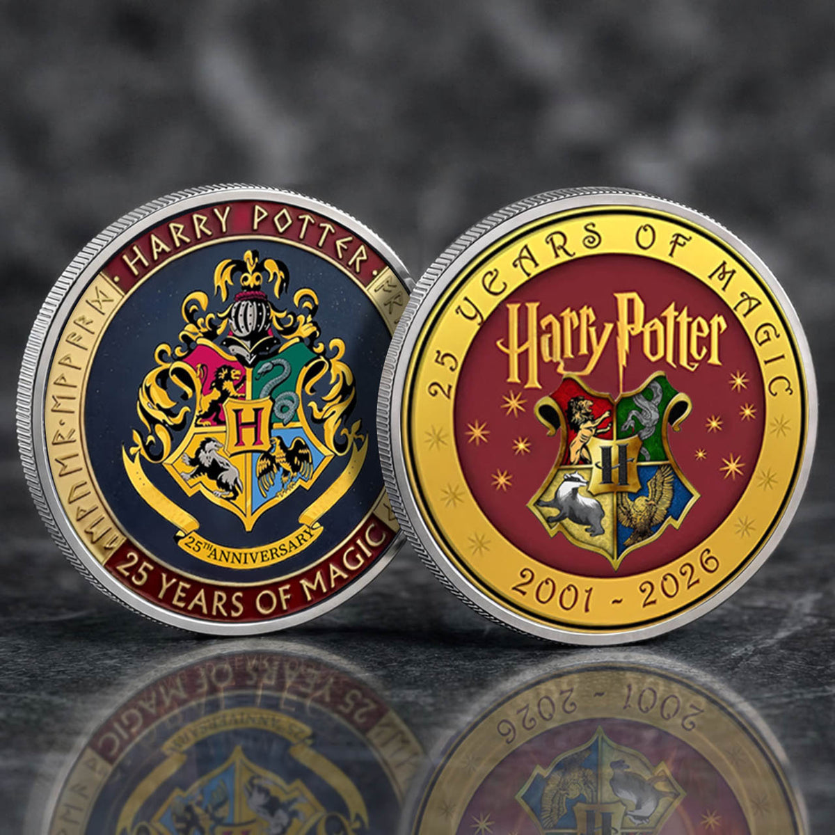 Harry Potter 25 Years Of Magic Printed Commemorative Coin