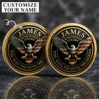 250th Anniversary Eagle The Man The Myth The Legend Ver 2 Custom Name Printed Commemorative Coin
