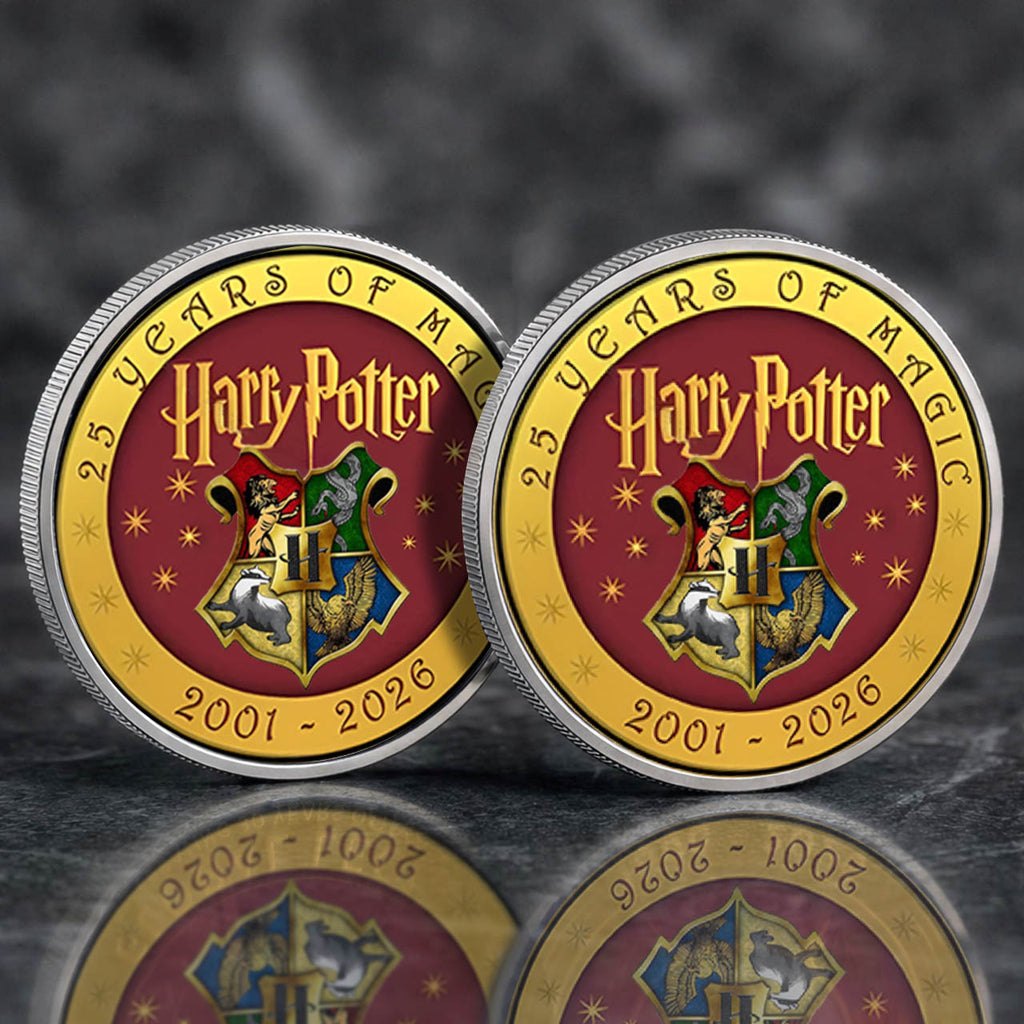 Harry Potter 25th Years Of Magic Printed Commemorative Coin